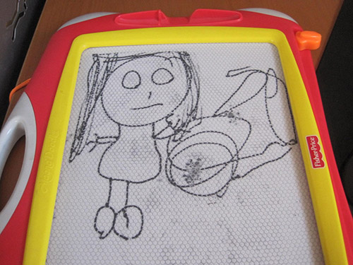 Children's magnetic drawing board