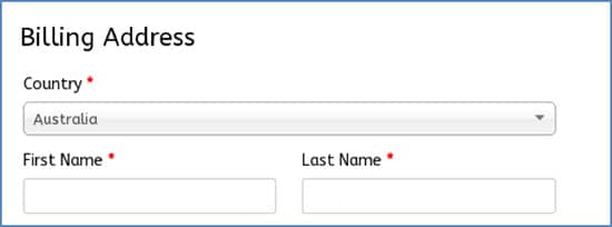 Forms with default values