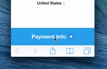 Animations in the User Interface - Payment